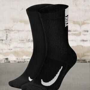 Nike NWT Dri Fit Black Multiplier Crew Sock
